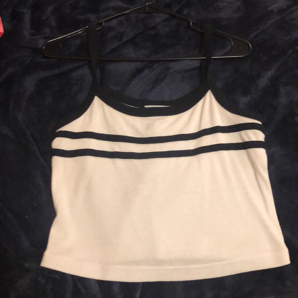 White and black tank top